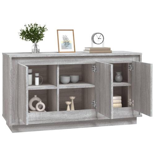 Skænk 102x35x55 cm konstrueret træ grå sonoma-eg