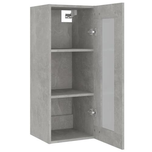 Vægskab 34,5x34x90 cm betongrå