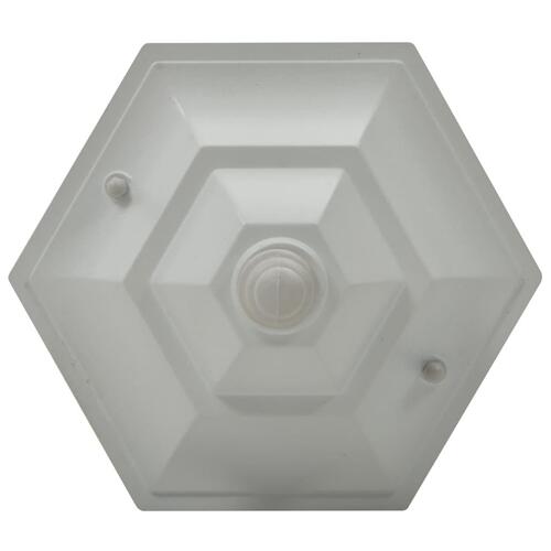 Havestolpelamper 6 stk. E27 110 cm aluminium hvid