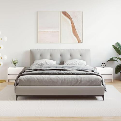Sengeborde 2 stk. 40x31x35,5 cm massivt fyrretræ hvid