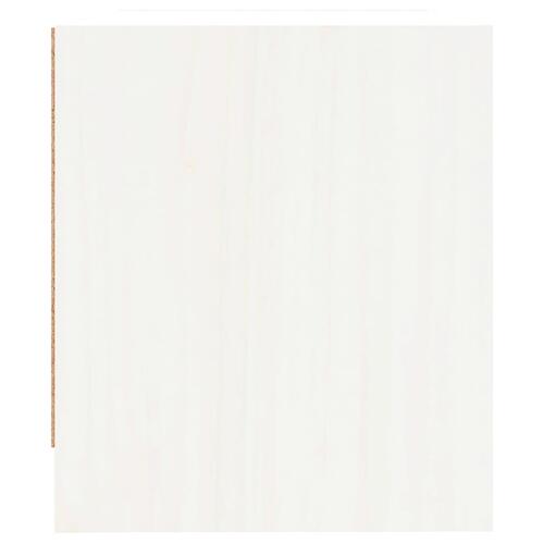 Sengeborde 2 stk. 40x31x35,5 cm massivt fyrretræ hvid