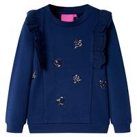 Sweatshirt til børn str. 116 marineblå