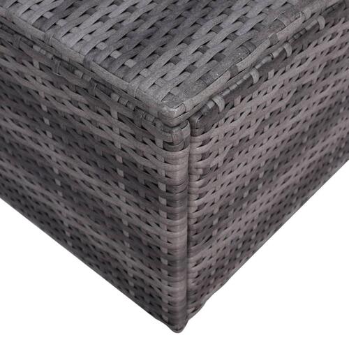 Havesofasæt 6 dele med hynder og puder polyrattan grå
