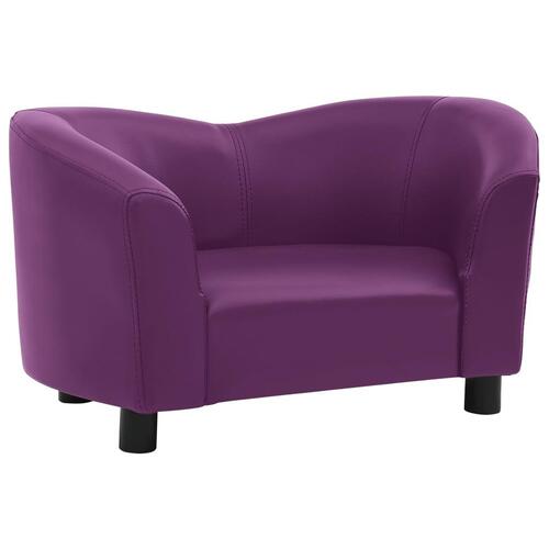 Hundesofa 67x41x39 cm kunstlæder bordeauxfarvet
