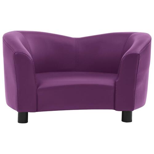 Hundesofa 67x41x39 cm kunstlæder bordeauxfarvet