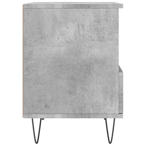 Sengeborde 2 stk. 40x35x50 cm konstrueret træ betongrå