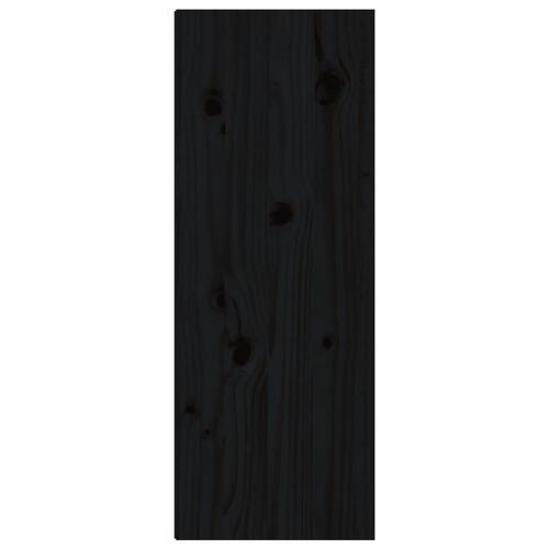 Vægskab 30x30x80 cm massivt fyrretræ sort