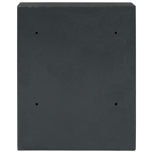 Sikkerhedsskab til nøgler grå 30 x 10 x 36,5 cm