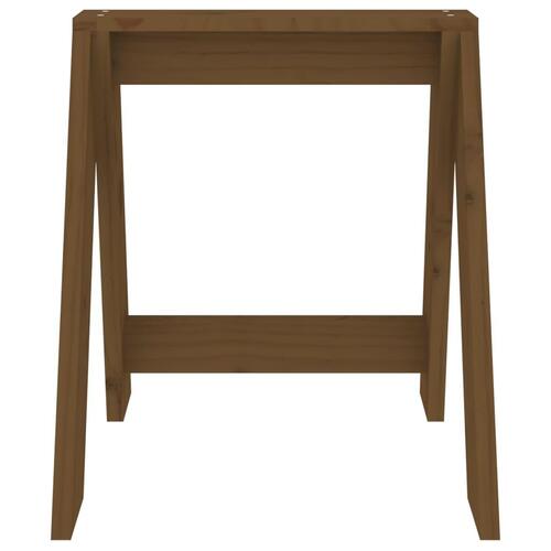 Taburetter 2 stk. 40x40x45 cm massivt fyrretræ gyldenbrun