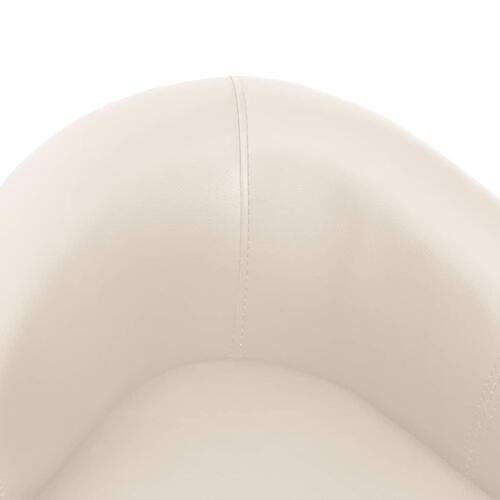 Hundesofa 67x41x39 cm kunstlæder cremefarvet