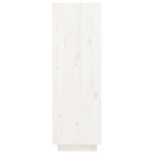 Skoreol 30x34x105 cm massivt fyrretræ hvid