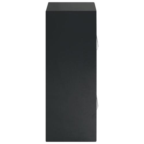 Digitalt pengeskab med dobbeltdør 35 x 31 x 80 cm mørkegrå