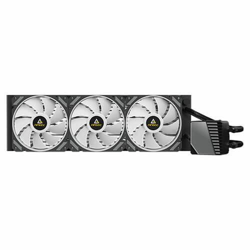 Sæt med flydende kølevæske Antec 0-761345-74044-9 LED RGB 72 cfm Sort