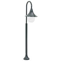 Havestolpelampe E27 120 cm aluminium mørkegrøn