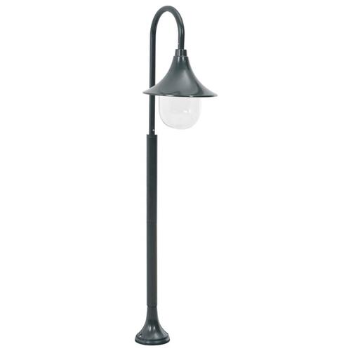 Havestolpelampe E27 120 cm aluminium mørkegrøn