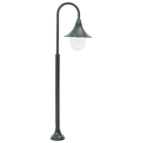 Havestolpelampe E27 120 cm aluminium mørkegrøn