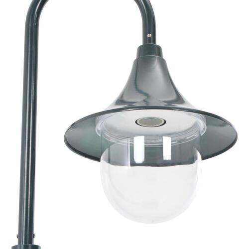 Havestolpelampe E27 120 cm aluminium mørkegrøn