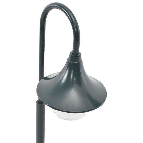 Havestolpelampe E27 120 cm aluminium mørkegrøn