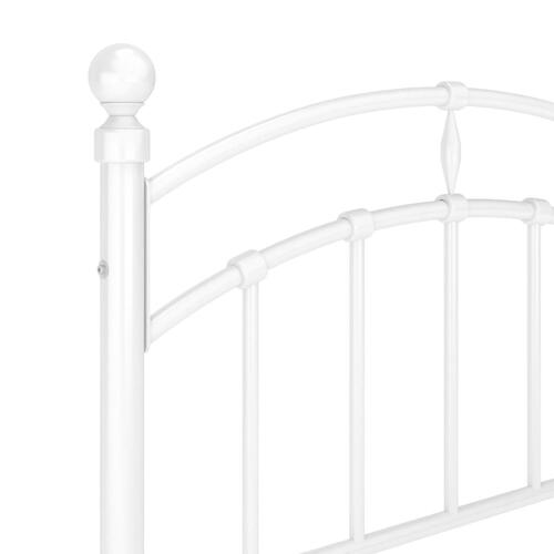 Sengestel 90x200 cm metal hvid