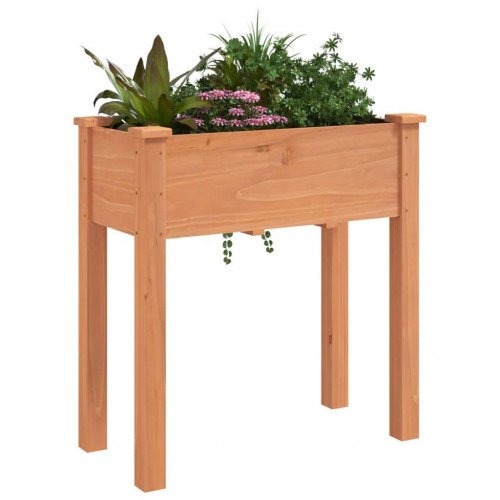 Plantekasse med foring 71 x 37 x 76 cm - brun