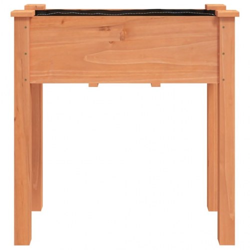 Plantekasse med foring 71 x 37 x 76 cm - brun