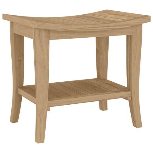 Badeværelsesbord 50x35x45 cm massivt teaktræ