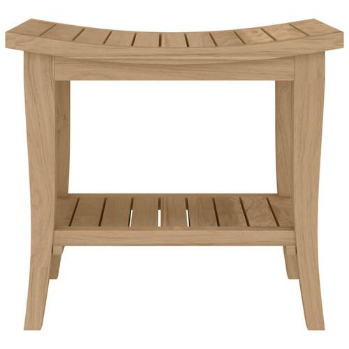Badeværelsesbord 50x35x45 cm massivt teaktræ