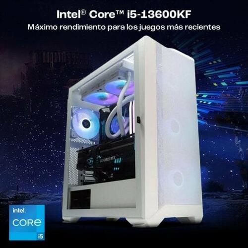 Desktop pc PcCom PCC-IMP3-13600KF-4070W-WHT i5-13600KF 32 GB RAM 1 TB SSD Nvidia Geforce RTX 4070