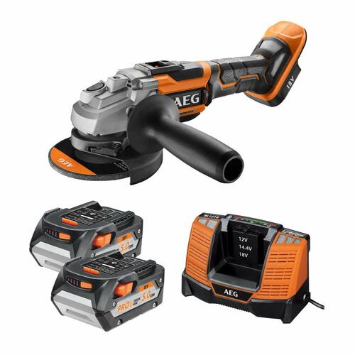 Vinkelsliber AEG Powertools Bews 18-125bl-502c 18 V 125 mm