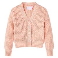 Strikket cardigan til børn str. 140 lyserød