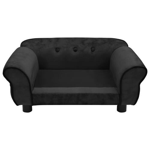 Hundesofa 72x45x30 cm plys sort