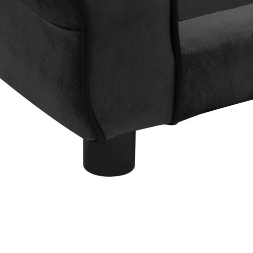 Hundesofa 72x45x30 cm plys sort