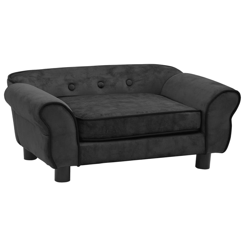 Hundesofa 72x45x30 cm plys mørkegrå