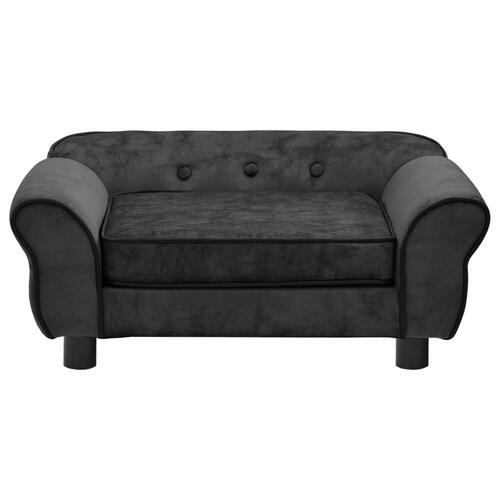 Hundesofa 72x45x30 cm plys mørkegrå