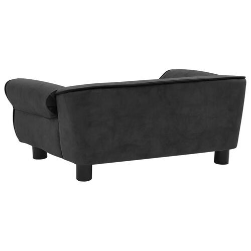 Hundesofa 72x45x30 cm plys mørkegrå