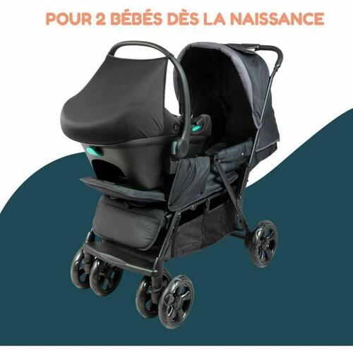 Klapvogn til baby Bambisol Sort