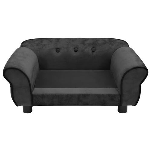 Hundesofa 72x45x30 cm plys mørkegrå