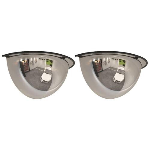 Halve kuppelspejle 2 stk. Ø40 cm akryl