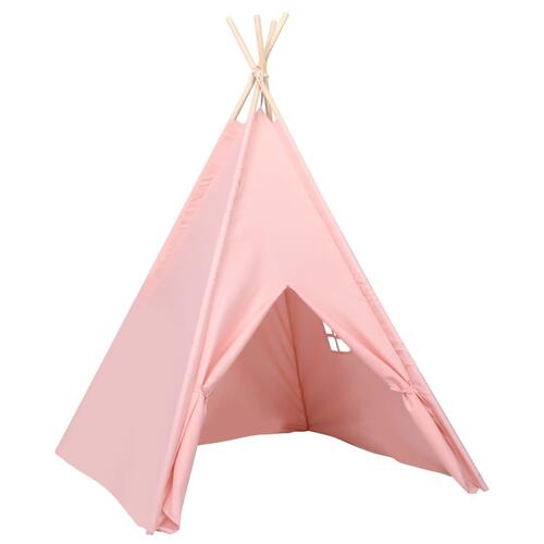 Tipi til børn 120x120x150 cm med bærepose polyester pink