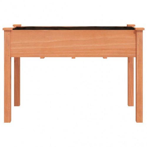 Plantekasse med foring i massivt fyrretræ - brun 118 x 59 x 76 cm