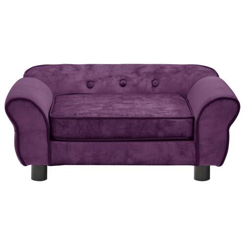 Hundesofa 72x45x30 cm plys bordeauxfarvet