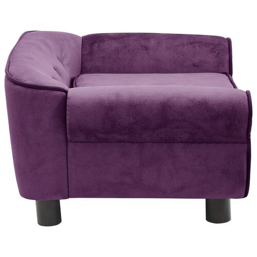 Hundesofa 72x45x30 cm plys bordeauxfarvet