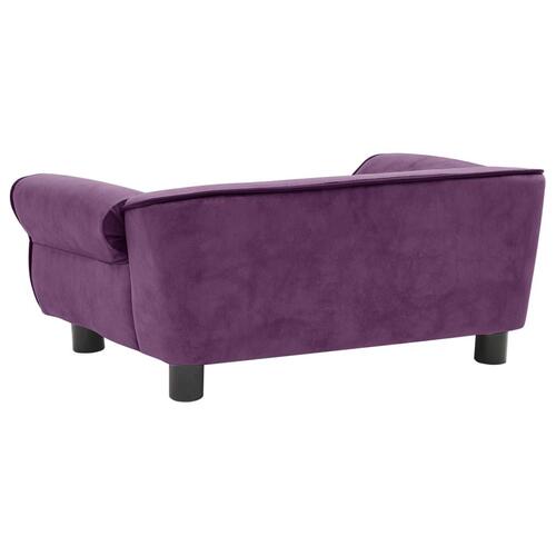 Hundesofa 72x45x30 cm plys bordeauxfarvet