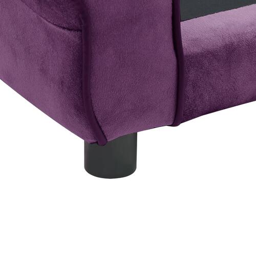 Hundesofa 72x45x30 cm plys bordeauxfarvet