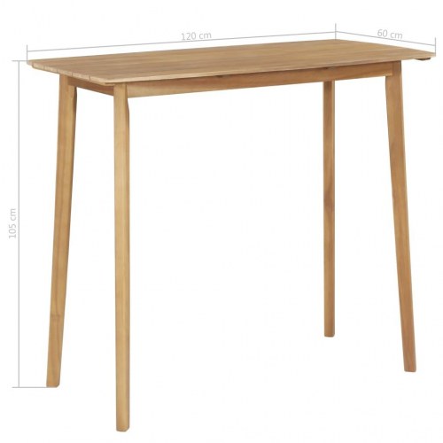 Barbord 120 x 60 x 105 massivt akacietræ