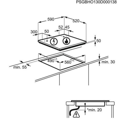 Samsung induktionskogeplade NZ64M3NM1BB - 60 cm, 7.200 W
