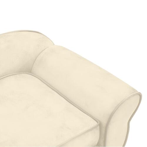 Hundesofa 72x45x30 cm plys cremefarvet