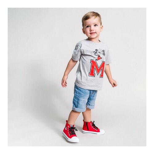 Kortærmet T-shirt Mickey Mouse Grå 3 år