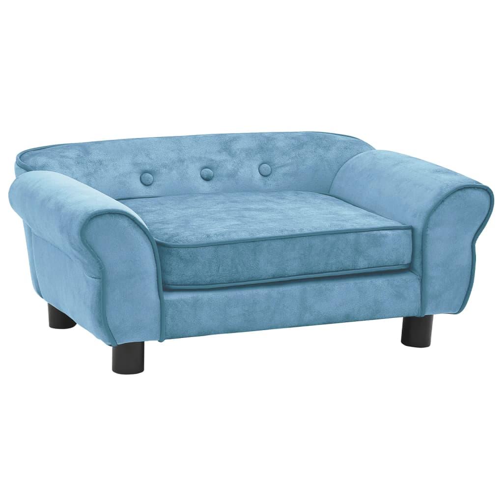 Hundesofa 72x45x30 cm plys turkis