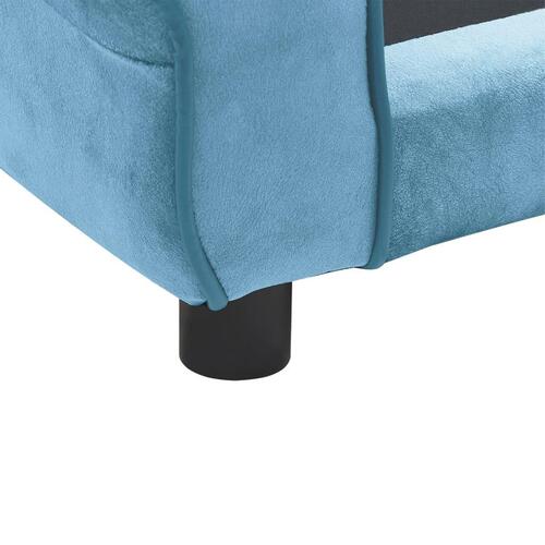 Hundesofa 72x45x30 cm plys turkis
